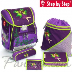 Step by Step -  Purple Fairy Ергономична ученическа раница